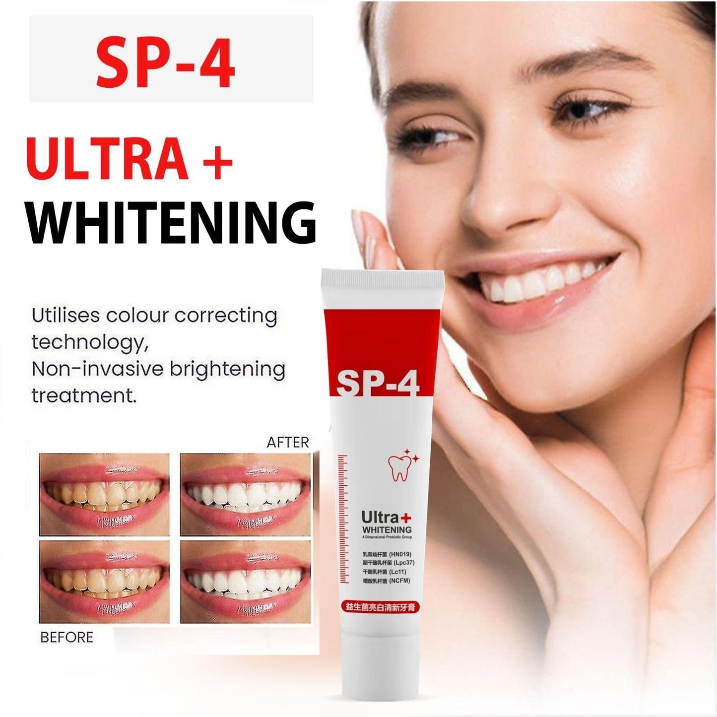 SP-4 Probiotic Teeth Whitening Toothpaste