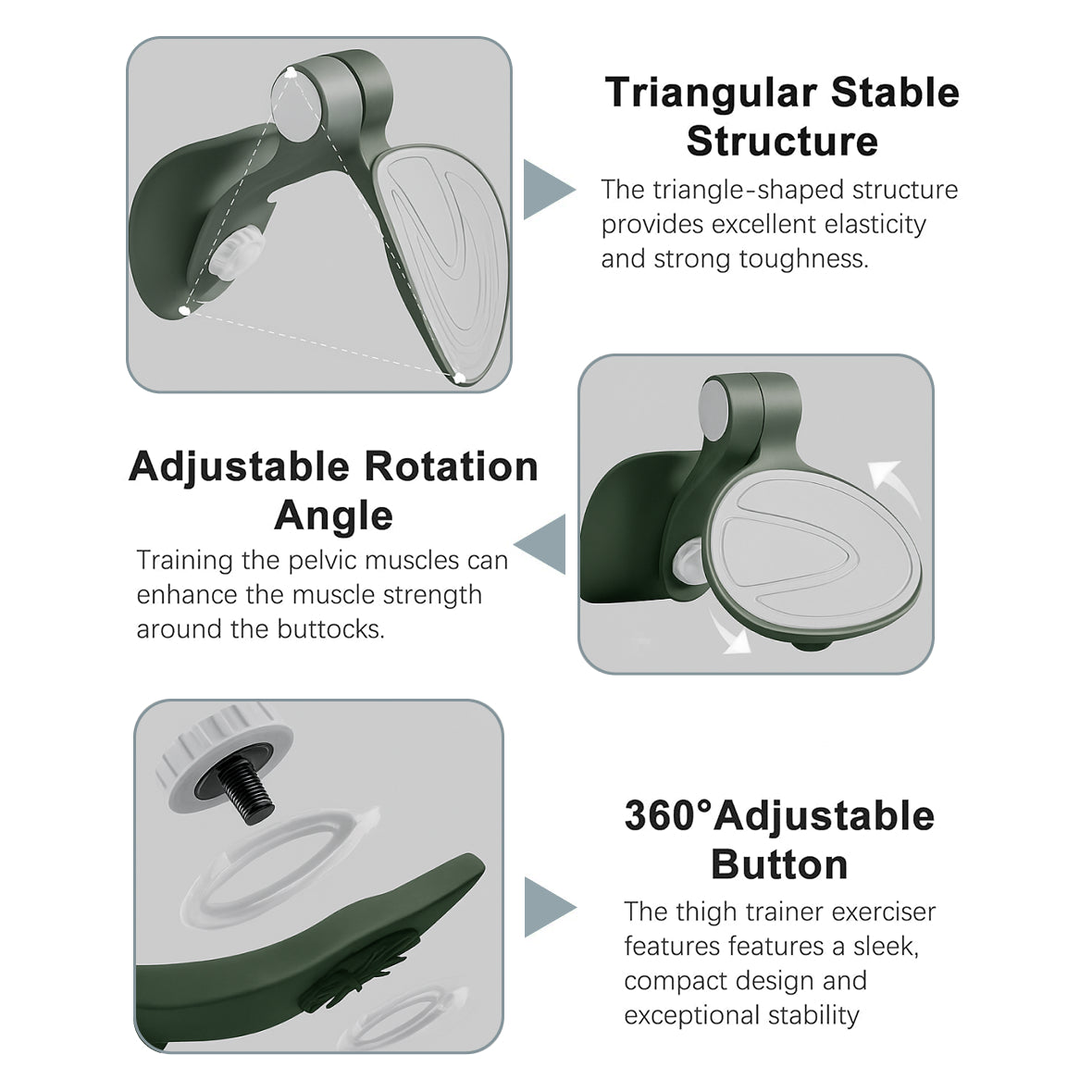 Thigh Master - Thigh and Pelvic Floor Trainer, Portable Pilates Equipment for Weight Loss and Toning